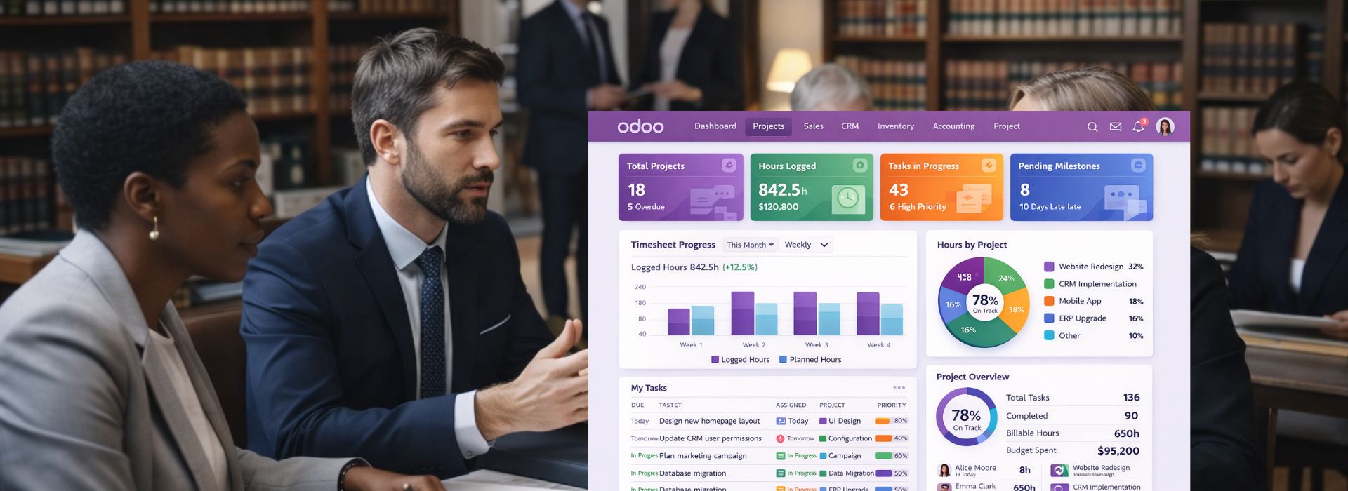 Odoo para Firmas Legales y Servicios Jurídicos